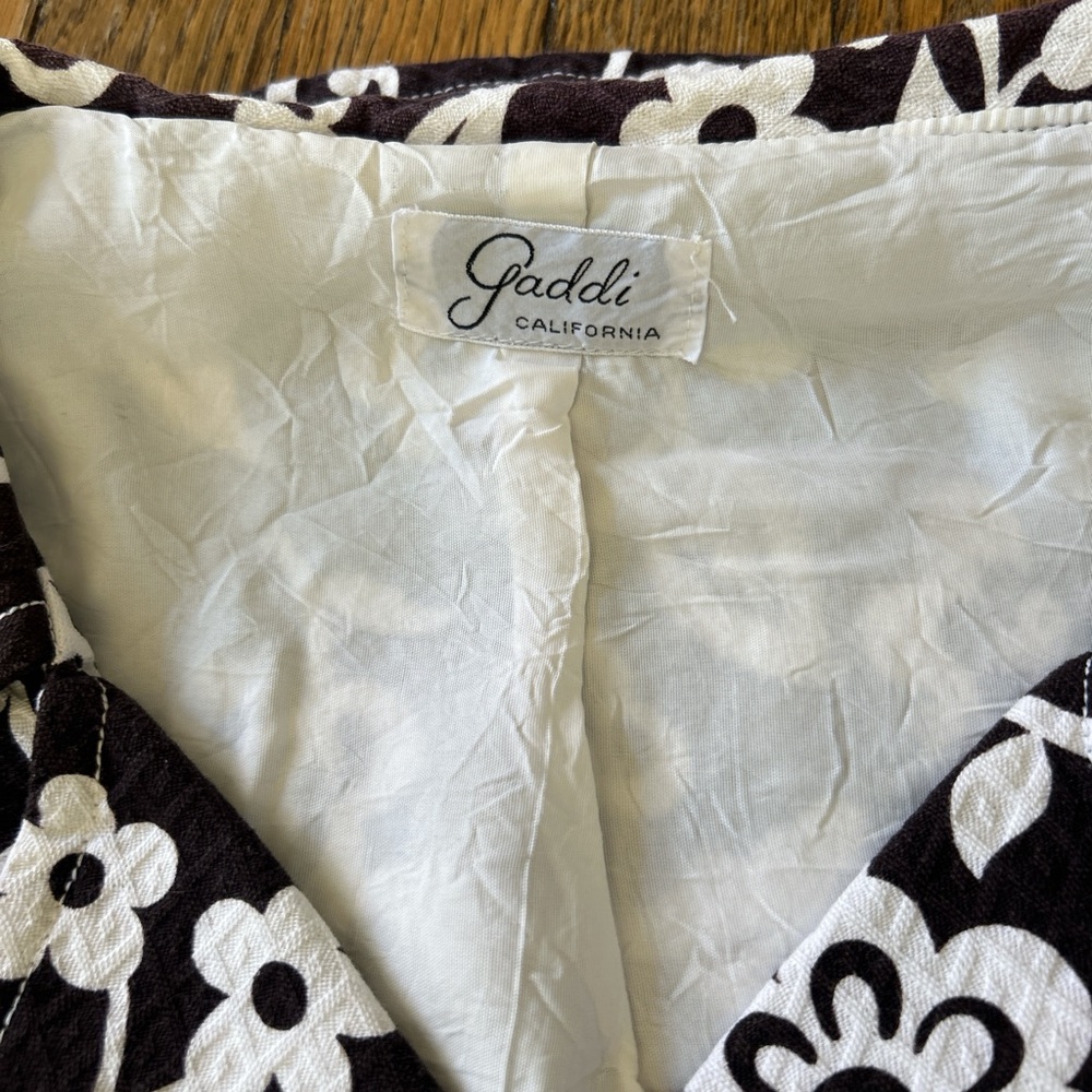 American Vintage Black and White Floral Jumpsuit - Picture 6 of 7